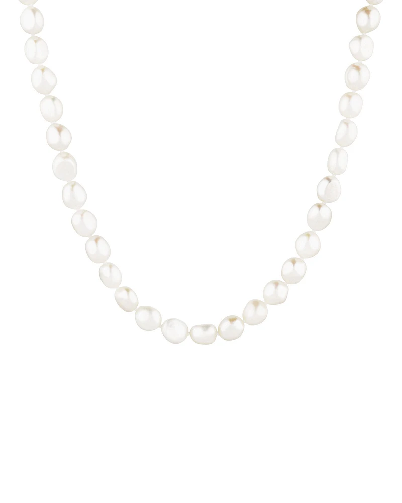 Baroque Pearl Necklace in 10kt Yellow Gold