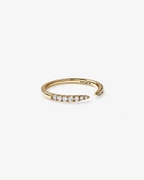 0.25 Carat TW Diamond Open Wedding Band in 14kt Yellow Gold