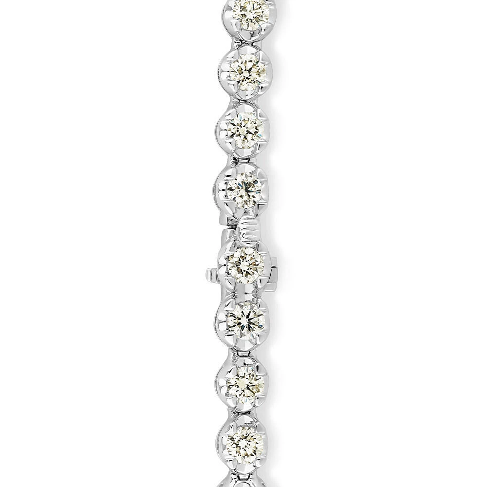 6.00 Carat TW Diamond Tennis Bracelet in 14kt White Gold