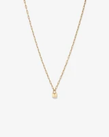 Signature Lock Necklace in 10kt Yellow Gold