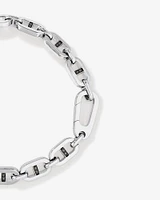 Bracelet pour hommes en argent sterling avec diamants noirs de 0,30 carat au total