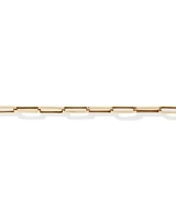 19cm (7.5) 4.3mm Hollow Paperclip Bracelet In 10kt Yellow Gold