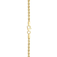 19cm (7.5") Hollow Rope Bracelet in 10kt Gold