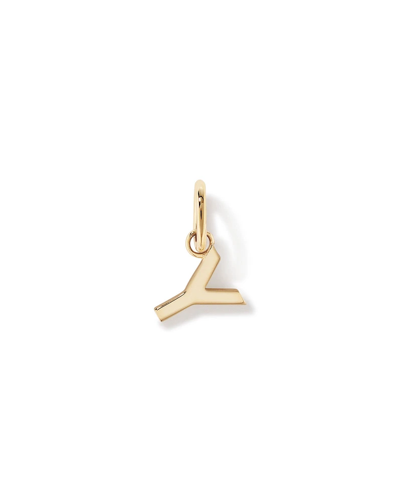 Letter Q Initial Pendant in 10kt Yellow Gold