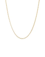 50cm (20") Oval Belcher Chain in 10kt Yellow Gold