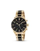 Montre à énergie solaire en acier inoxydable bleu pour homme