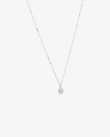 0.30 Carat TW Cushion Shaped Diamond Cluster Pendant Necklace in 10kt Yellow Gold