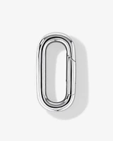 Polished Paperclip Pendant Connector in Sterling Silver