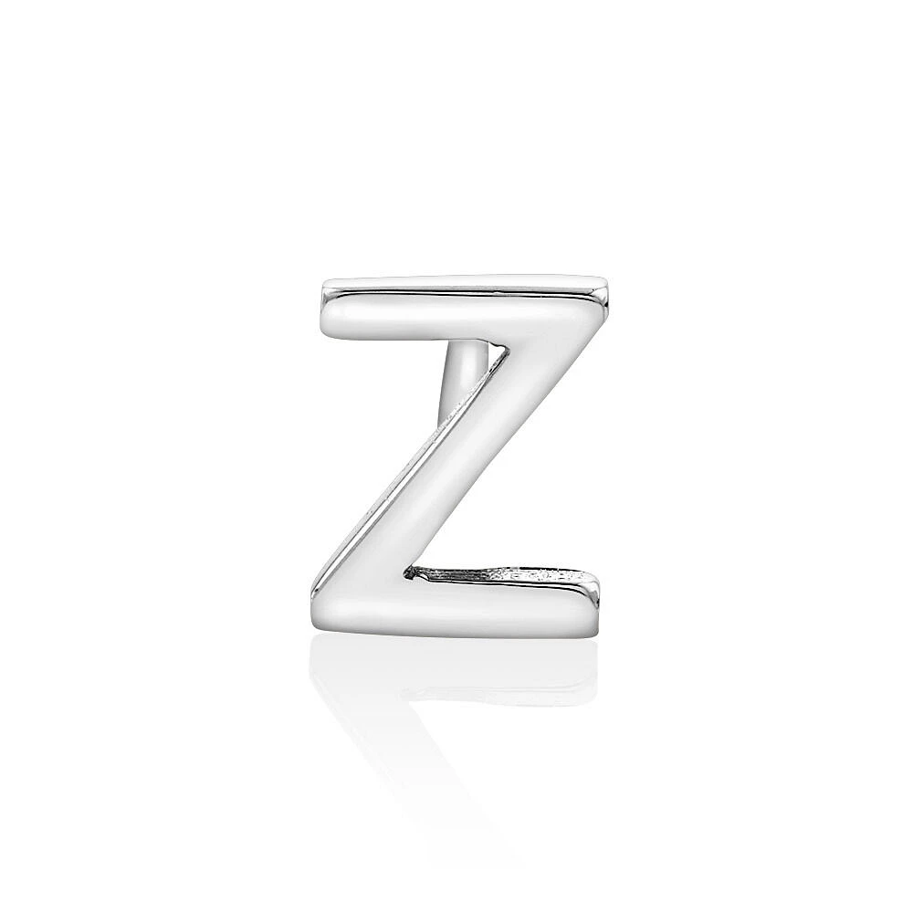 E Initial Single Stud Earring in Sterling Silver