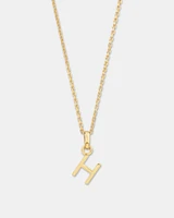 O Initial Pendant in 10kt Yellow Gold