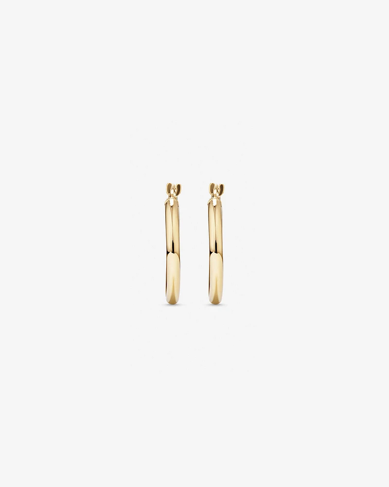 18mm Hoop Earrings in 10kt Yellow Gold