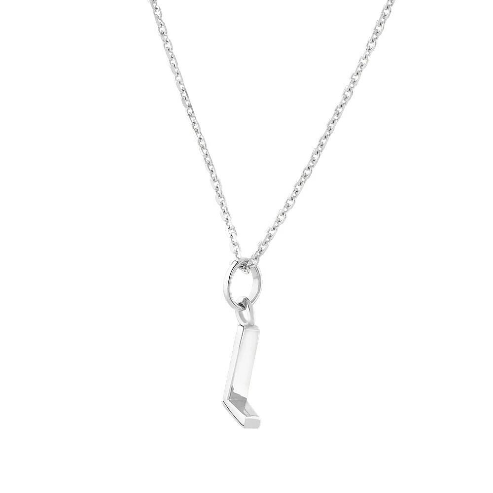 "U" Initial Pendant in Sterling Silver