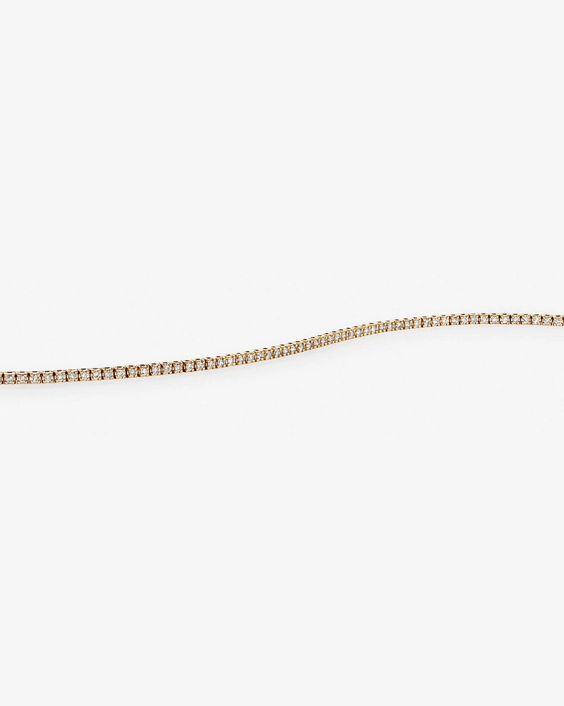 0.82 Carat TW Diamond Tennis Bracelet in 10kt Yellow Gold