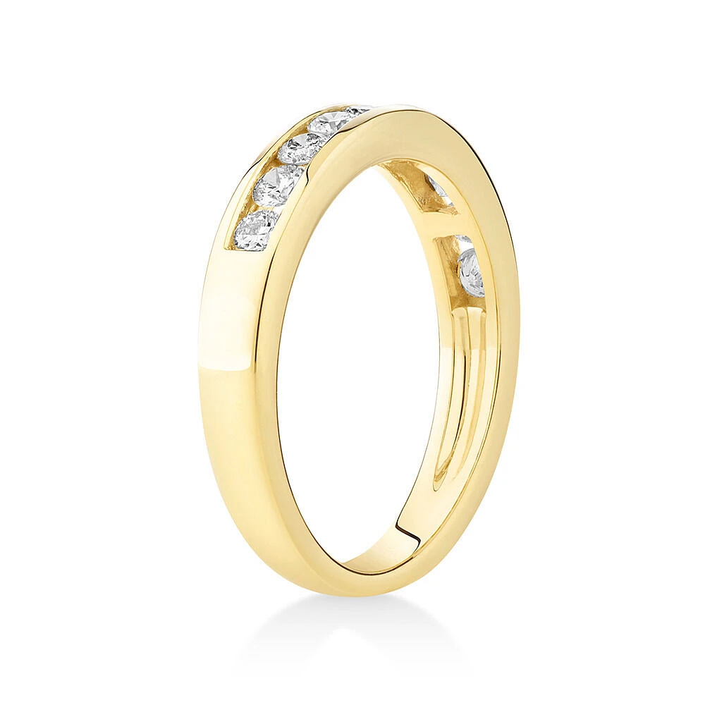 Evermore Wedding Band with 0.50 Carat TW of Diamonds in 18kt Yellow Gold