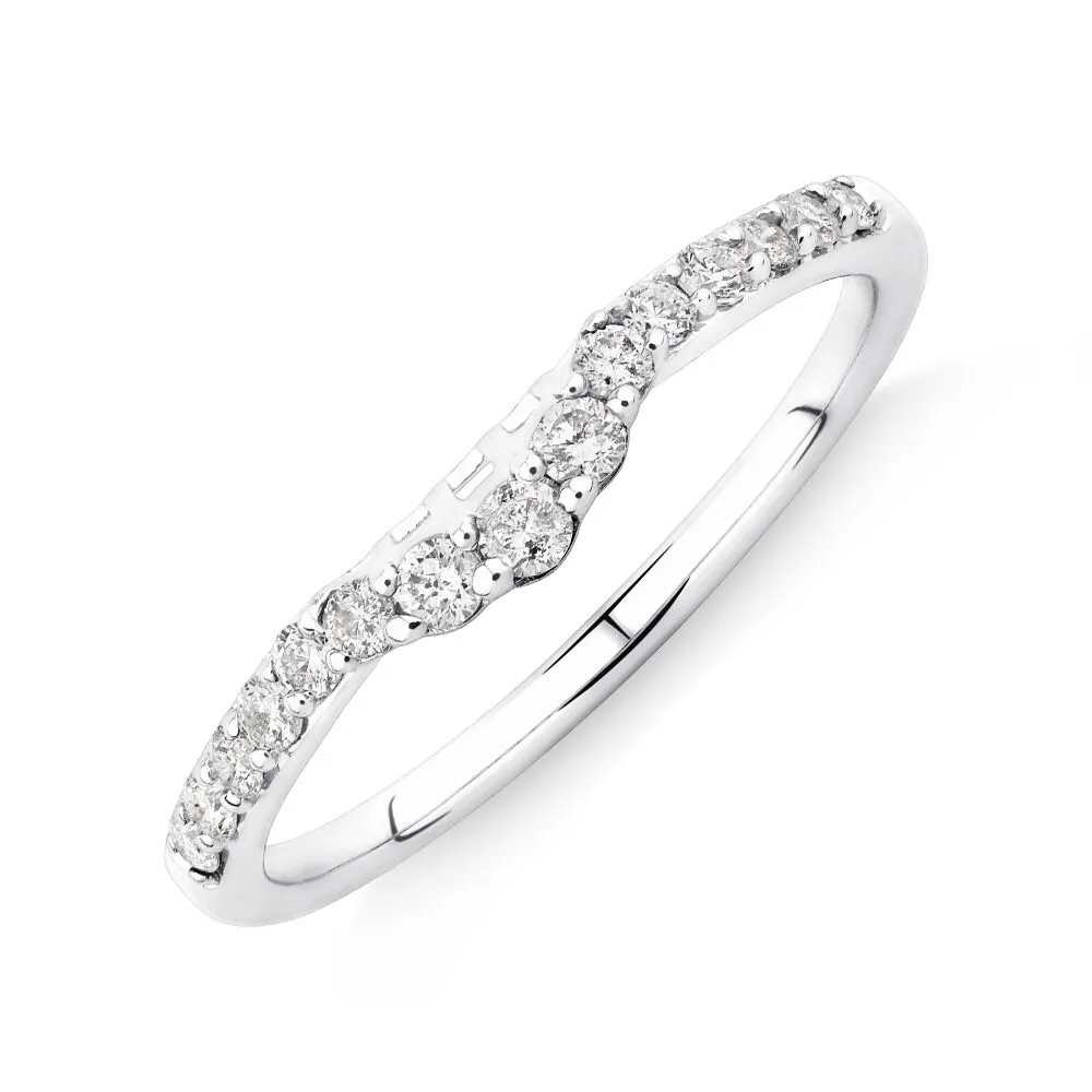 Engagement Ring with 1/2 Carat TW of Diamonds in 14kt White Gold