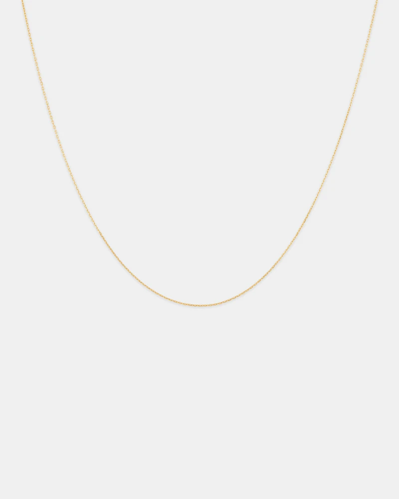 45cm (18") 0.8mm Cable Chain in 10kt Yellow Gold