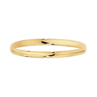 Oval Bangle in 10kt Yellow Gold