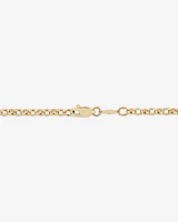 70cm (28") Oval Belcher Chain in 10kt Yellow Gold