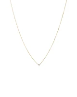 Necklace With 0.08 Carat TW Diamonds in 10kt Yellow Gold