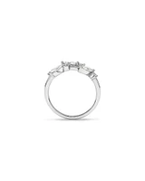 0.57 Carat TW Vines Laboratory-Grown Diamond Ring in 10kt White Gold