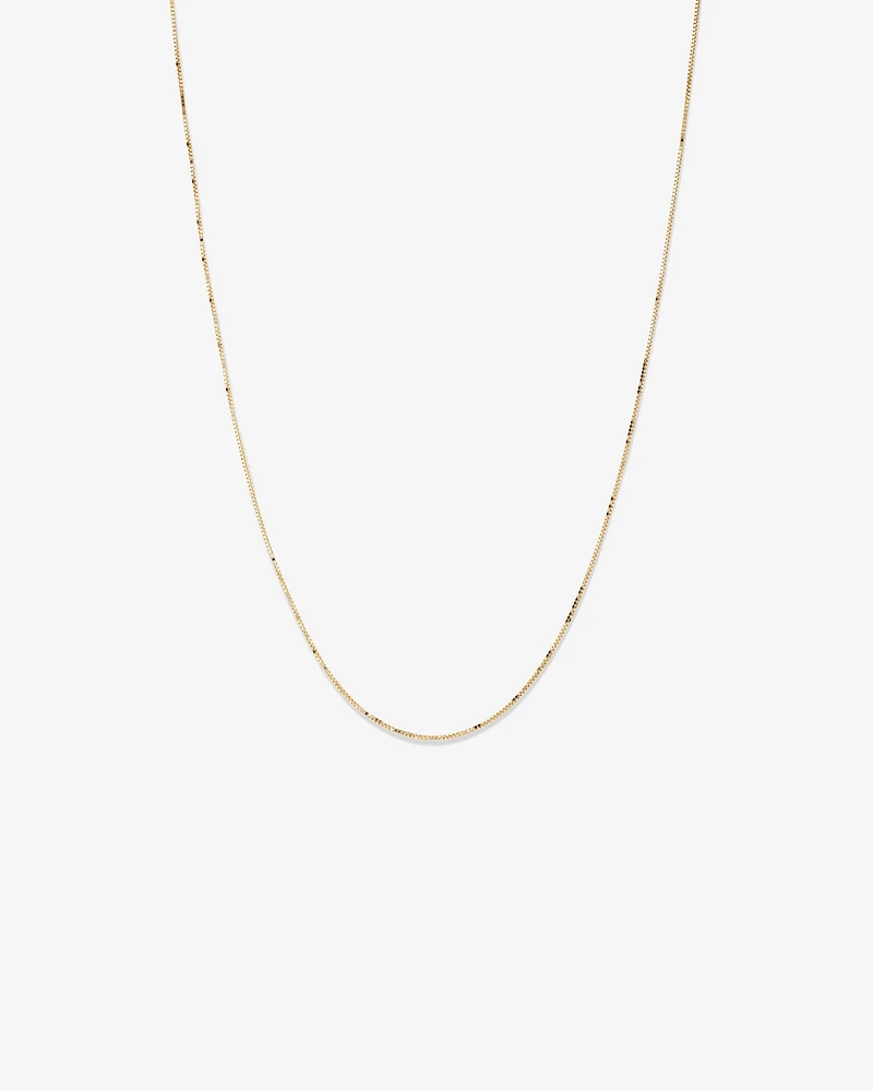 55cm (22") Box Chain in 10kt Yellow Gold