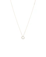 0.38 Carat TW Diamond Graduated Circle Necklace in 10kt Yellow Gold