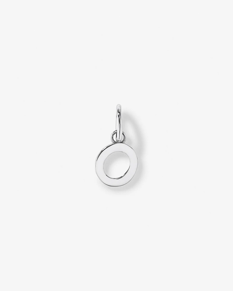 Letter U Initial Pendant in Sterling Silver