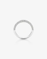 Knife Edge Ring with .55TW of Diamonds in 10kt White Gold