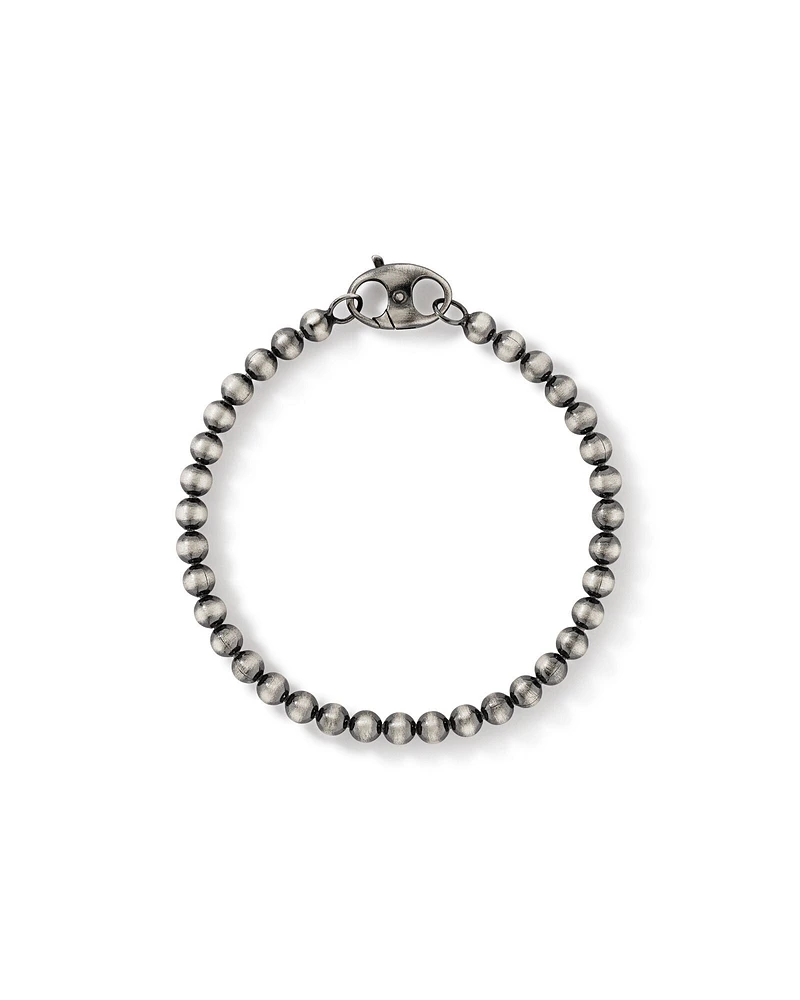 Ball Chain Bracelet in Oxidised Sterling Silver