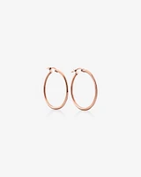 25mm Hoop Earrings in 10kt Rose Gold