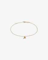 19cm (7.5") C Initial Bracelet in 10kt Yellow Gold