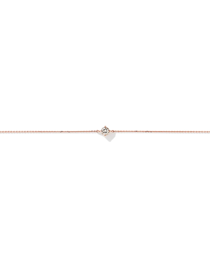 Bracelet with Morganite in 10kt Rose Gold