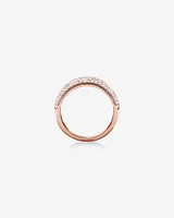 Diamond Pave Ring with 1.00 Carat TW Diamond in 10kt Rose Gold