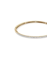 Bangle With 1 Carat TW Of Diamonds In 10kt Yellow Gold