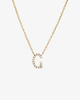 "K" Initial Necklace with 0.10 Carat TW of Diamonds in 10kt Yellow Gold