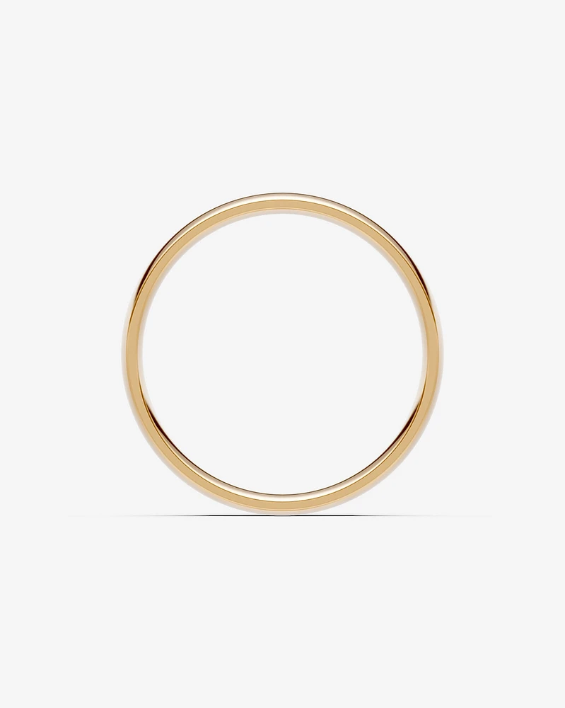 6mm Half Round Polished Wedding Band 10kt Yellow Gold