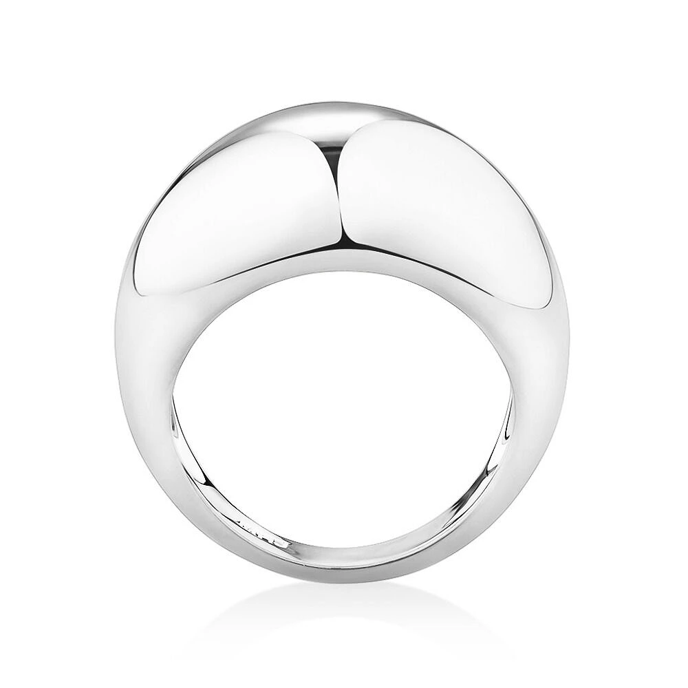 Wide Dome Ring Sterling Silver
