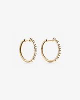 Hoop Earrings with 0.25 Carat TW Of Diamonds in 10kt Yellow Gold