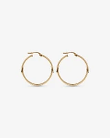 25mm Hoop Earrings in 10kt Rose Gold