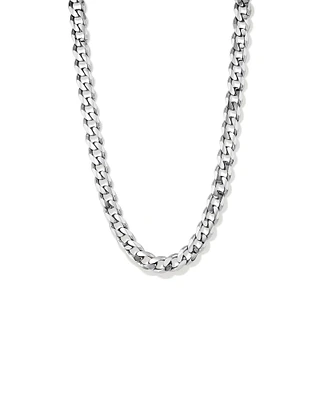 14.8mm Curb Chain in Sterling Silver