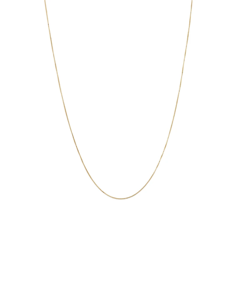 45cm (18") Box Chain in 10kt Rose Gold