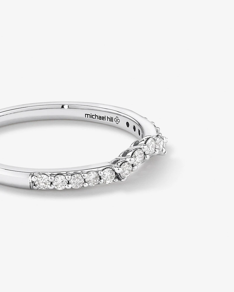 Wedding Ring with 0.25 Carat TW of Diamonds in 14kt White Gold