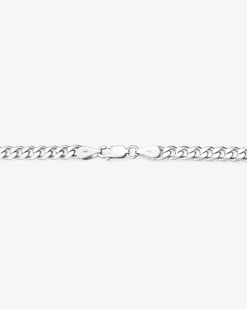 50cm (20") 5.5mm Width Curb Chain in Sterling Silver