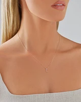 "K" Initial Necklace with 0.10 Carat TW of Diamonds in 10kt Yellow Gold