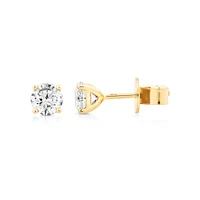 1.00 Carat TW Diamond Solitaire Stud Earrings in 18kt White Gold