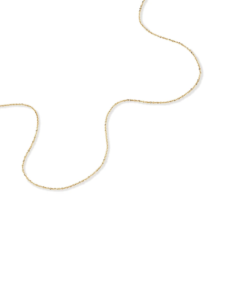 50cm (20") Fine Rolo Chain in 10kt Yellow Gold