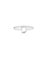 C Initial Ring in Sterling Silver