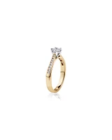 Ring with Carat TW of Diamonds in 14kt Yellow & White Gold