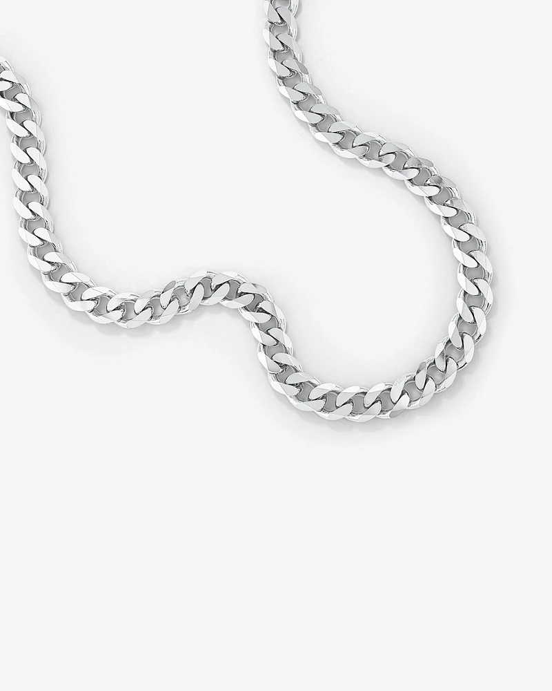 13mm Curb Chain in Sterling Silver