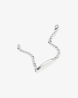 21cm (8.5") ID Curb Bracelet in Sterling Silver